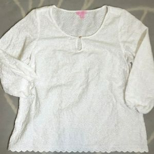 LILLY PULITZER EYELET TOP!